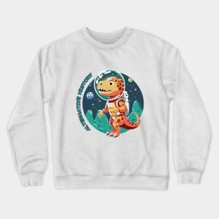 dinosaur astronaut Crewneck Sweatshirt